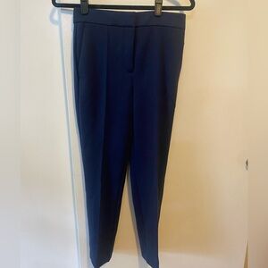 Ann Taylor Ankle Suit Pant High Rise, Navy, Size 0, NEW WITH TAGS